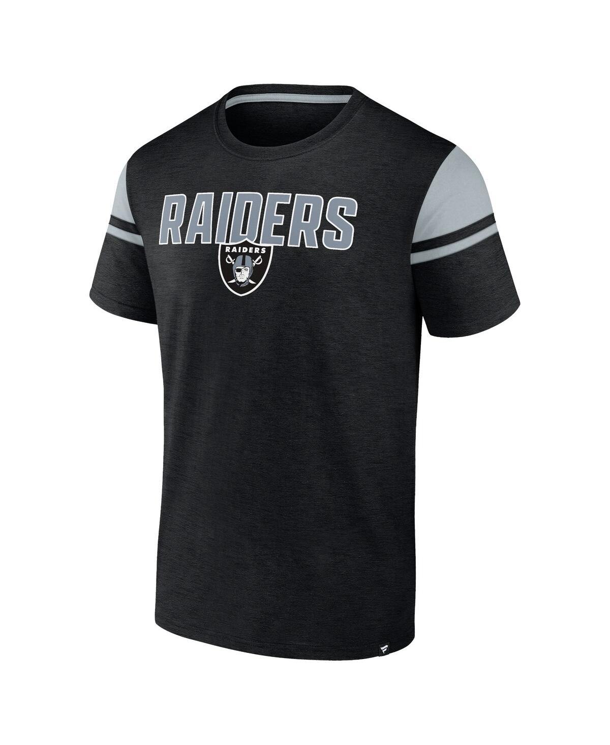 Fanatics Men'sLas Vegas Raiders Old School Play Slub T-Shirt - Black, Gray