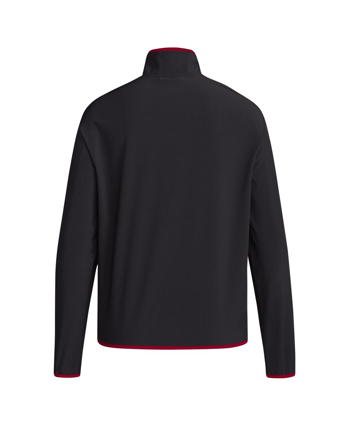 Adidas Men'sNebraska Huskers Coaches Sideline Half-Zip Jacket - Black