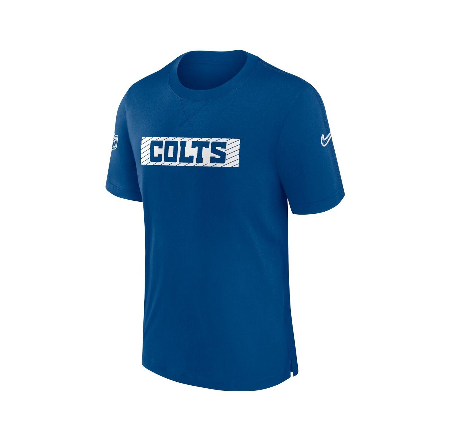 Men's Royal Indianapolis Colts Sideline Player Performance T-Shirt