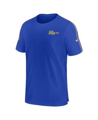 Men's Royal Los Angeles Rams 2024 Sideline Coach UV Performance T-Shirt