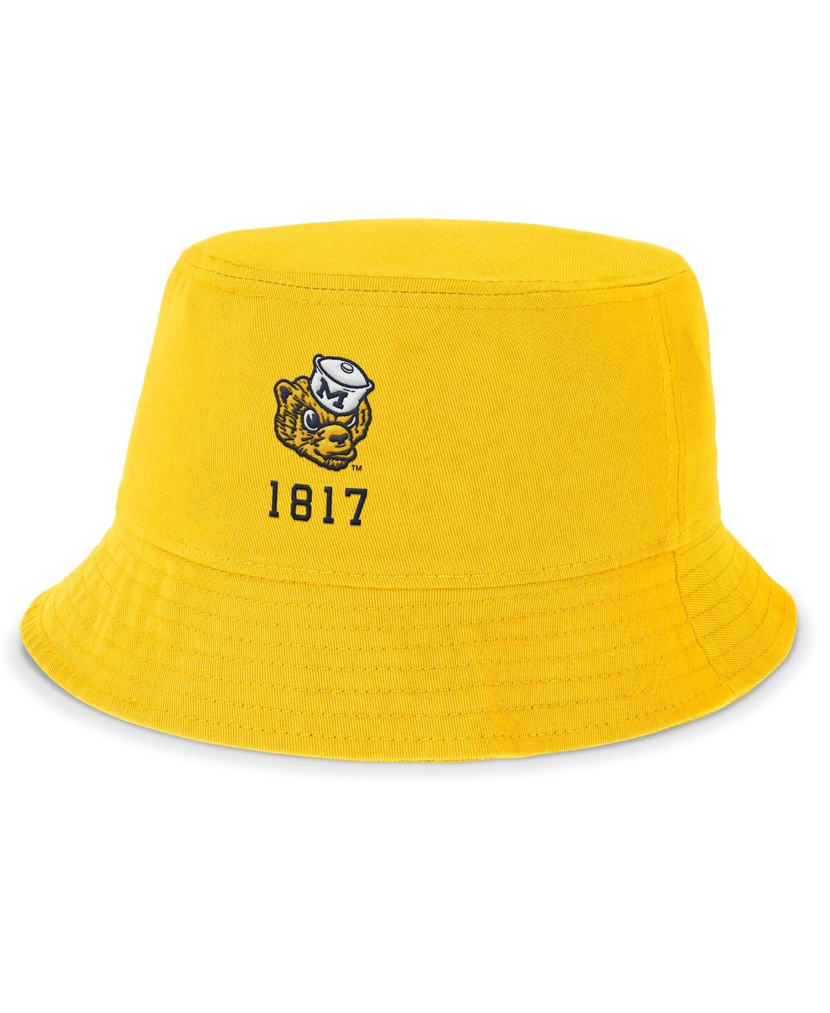 Nike Men's Gold Michigan Wolverines Legacy Apex Bucket Hat In Gold