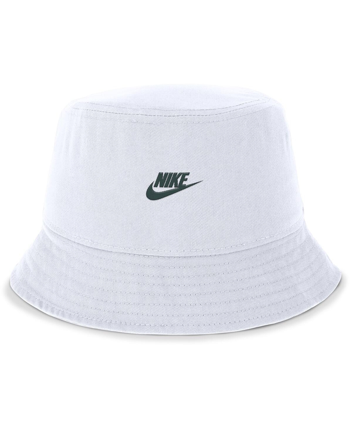 Nike Men's White Michigan State Spartans Legacy Apex Bucket Hat In White