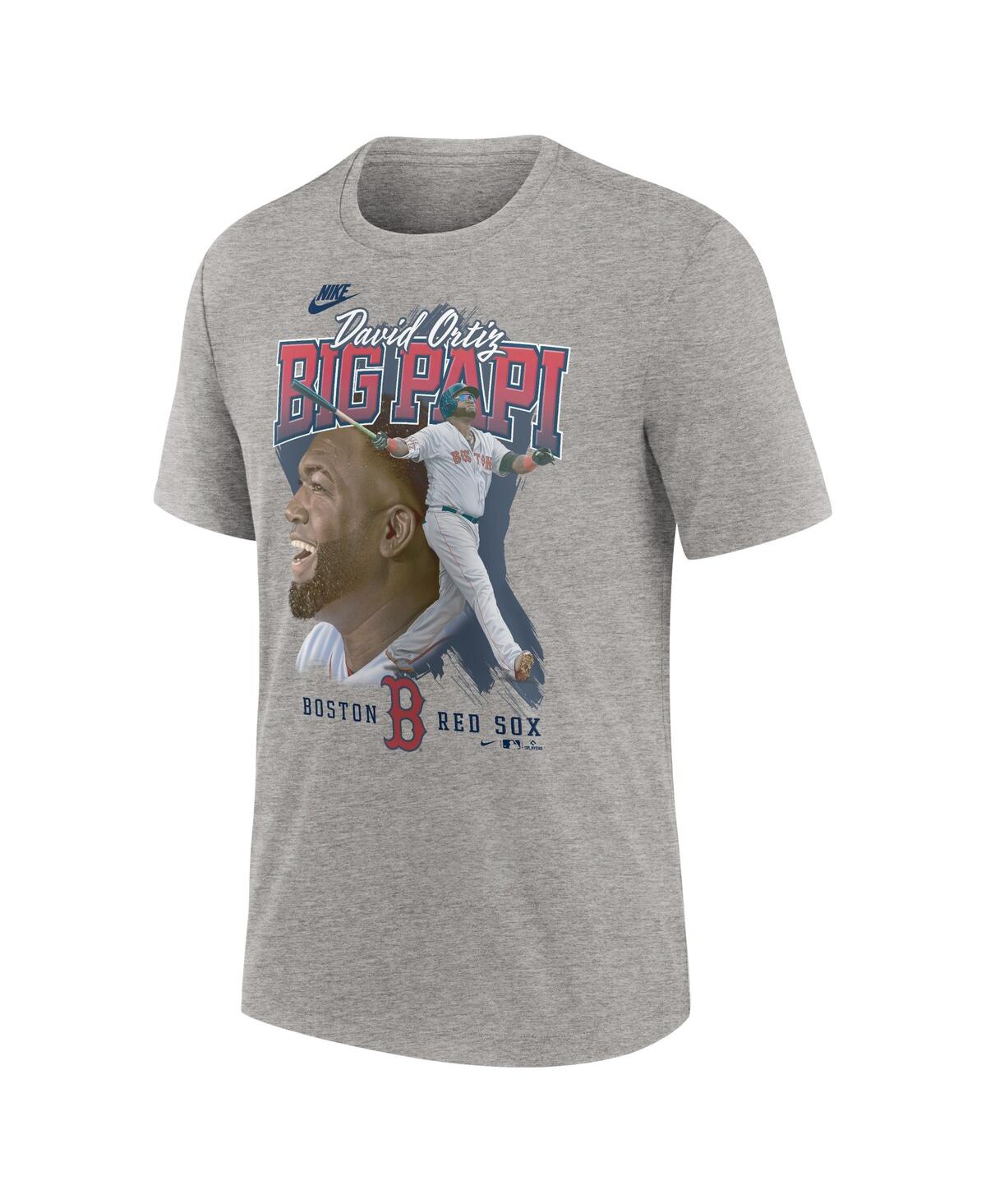 Nike Men's David OrtizBoston Red Sox Cooperstown Collection Player Local T-Shirt - Heather Gray
