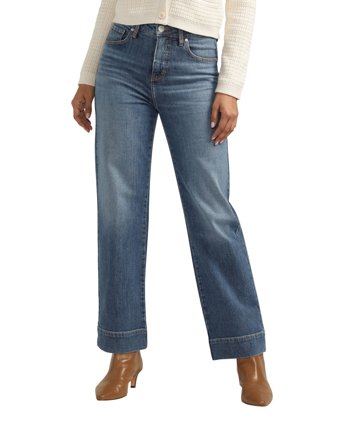 Women's Sophia High Rise Wide Leg Jeans - Eiffel Blue