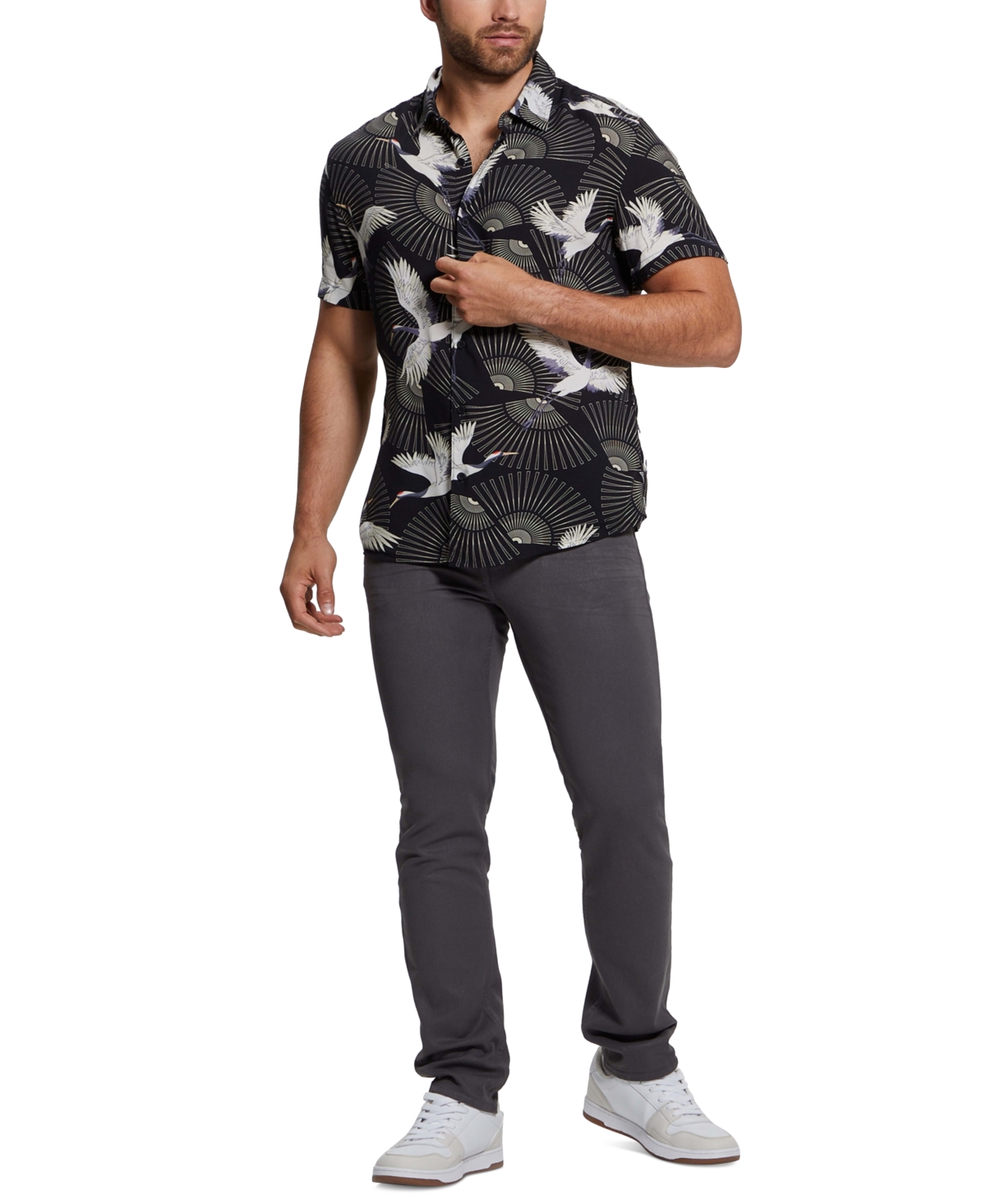 Guess Men's Crane Graphic Shirt