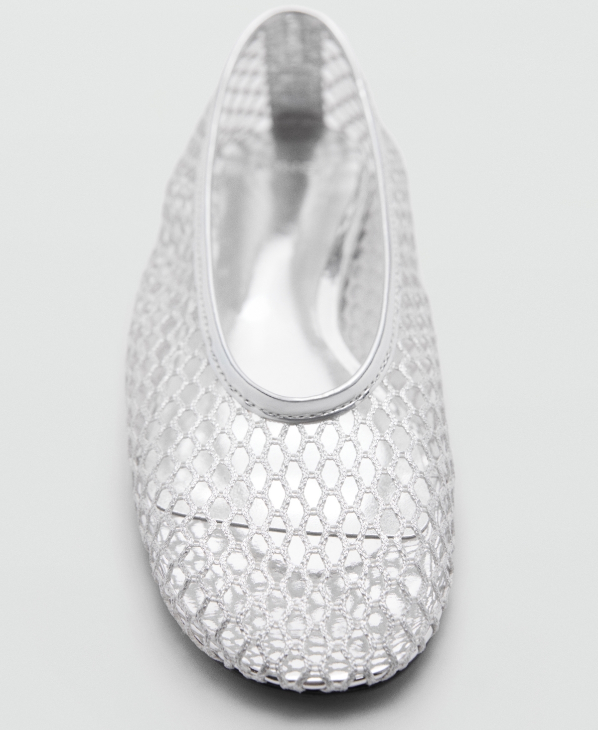 Mango Women's Metallic Mesh Shoes