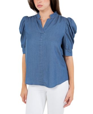 Women's Ruched Sleeve Top