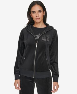 Calvin klein velour jacket on sale