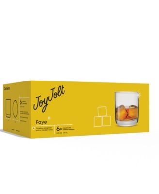 Faye Double Old Fashioned Whiskey Glasses, Set of 6