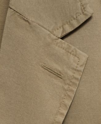 Men's Slim-Fit Linen-Blend Blazer