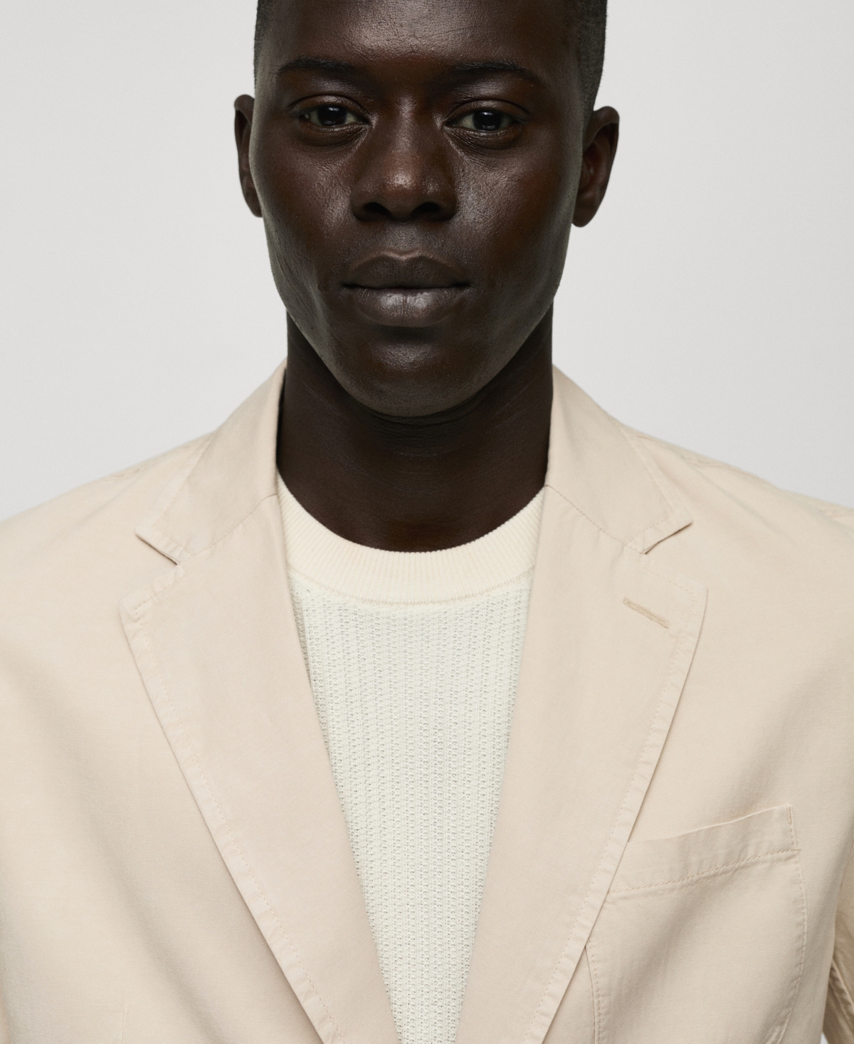 Mango Men's Slim-Fit Linen-Blend Blazer