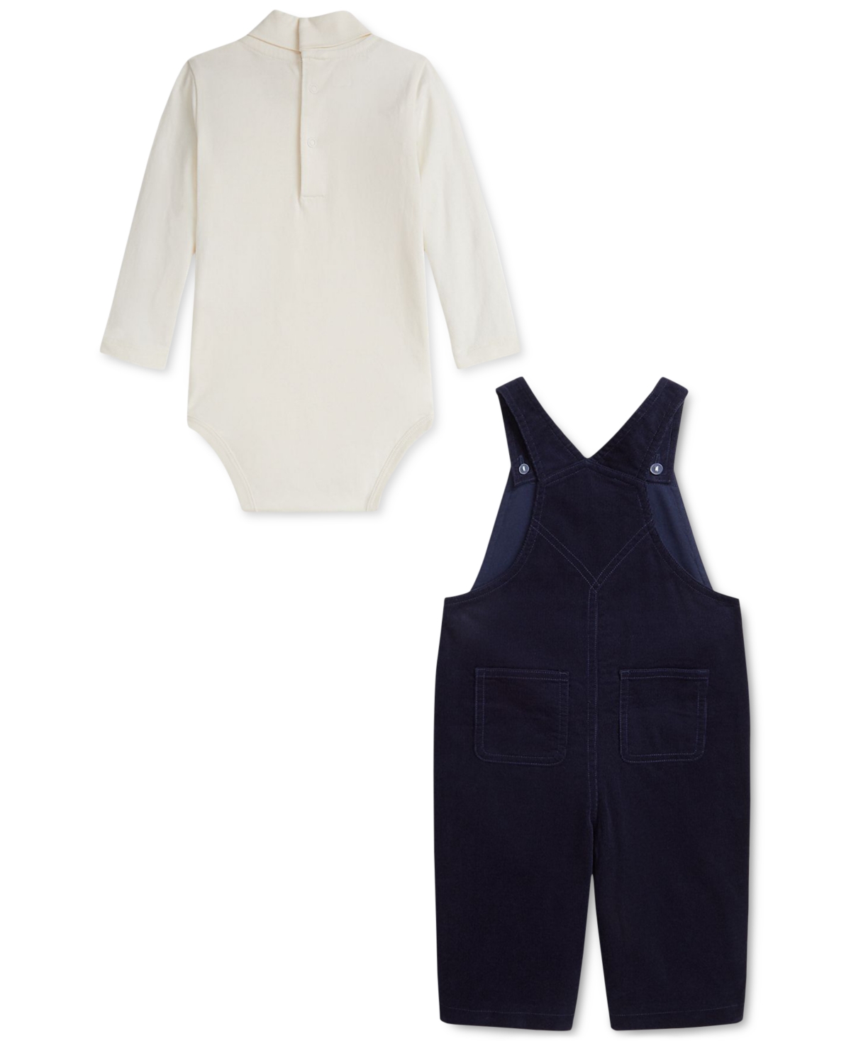 Polo Ralph Lauren Baby Turtleneck Bodysuit & Corduroy Overalls Set