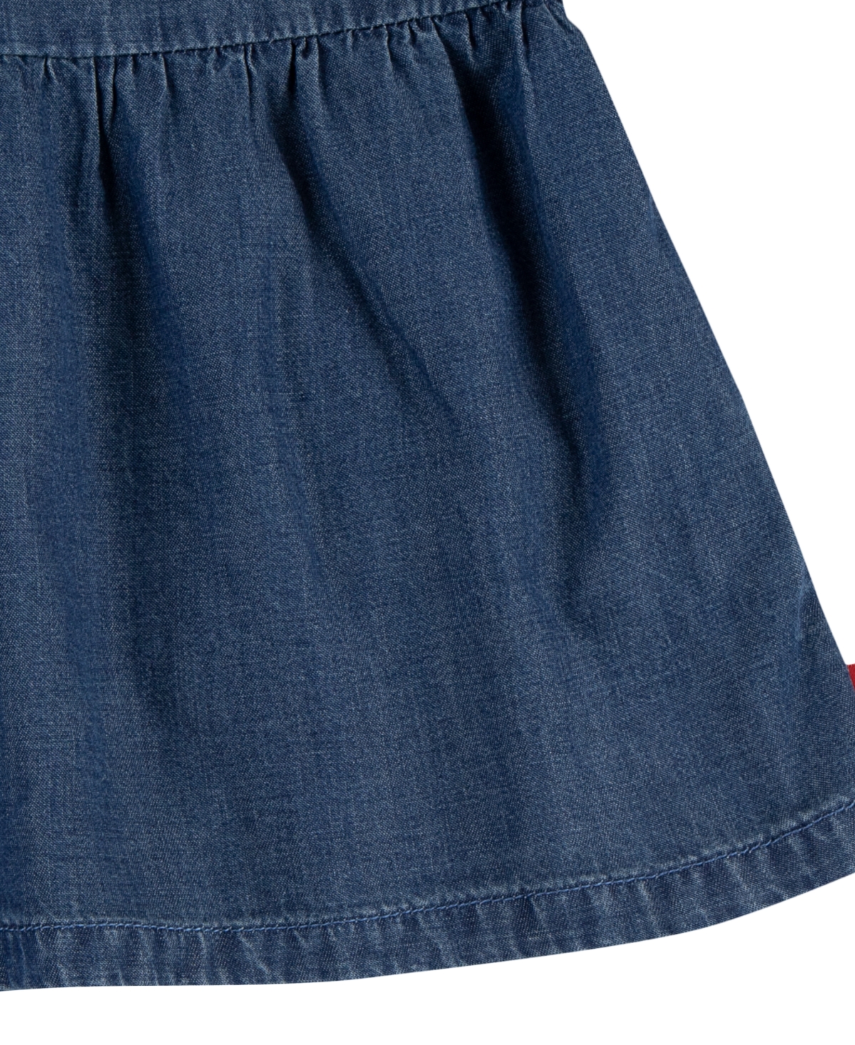 LEVI'S BIG GIRLS LONG SLEEVE SMOCKED TOP DRESS 
