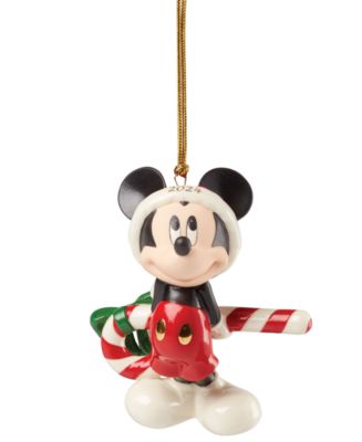 Lenox 2024 Mickey with Candy Cane Ornament - Macy's