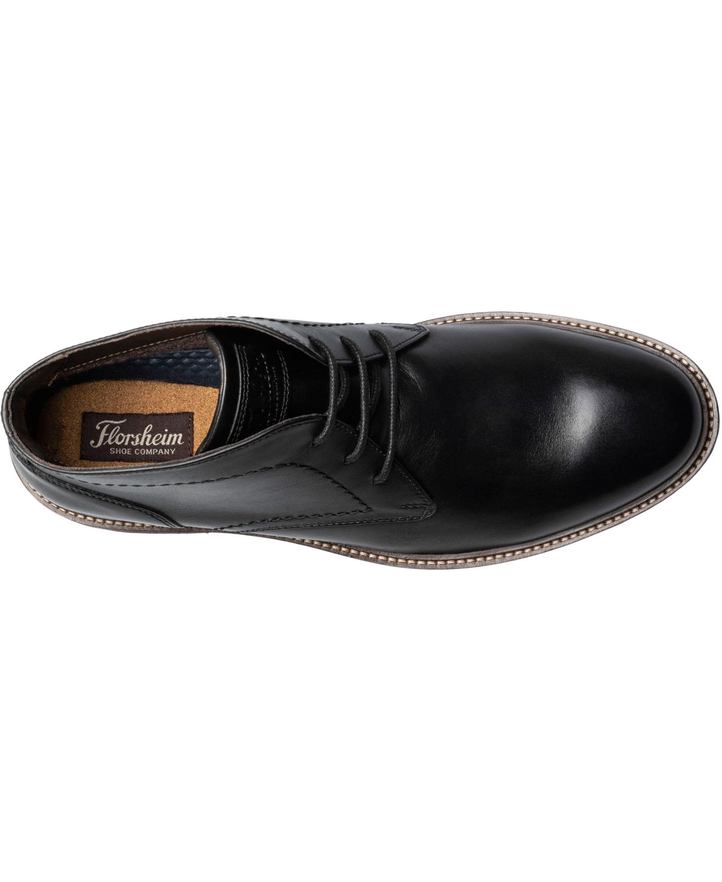 Мужские ботинки Florsheim Forge Plain Toe Chukka Boot, цвет: Чёрный — фото 6