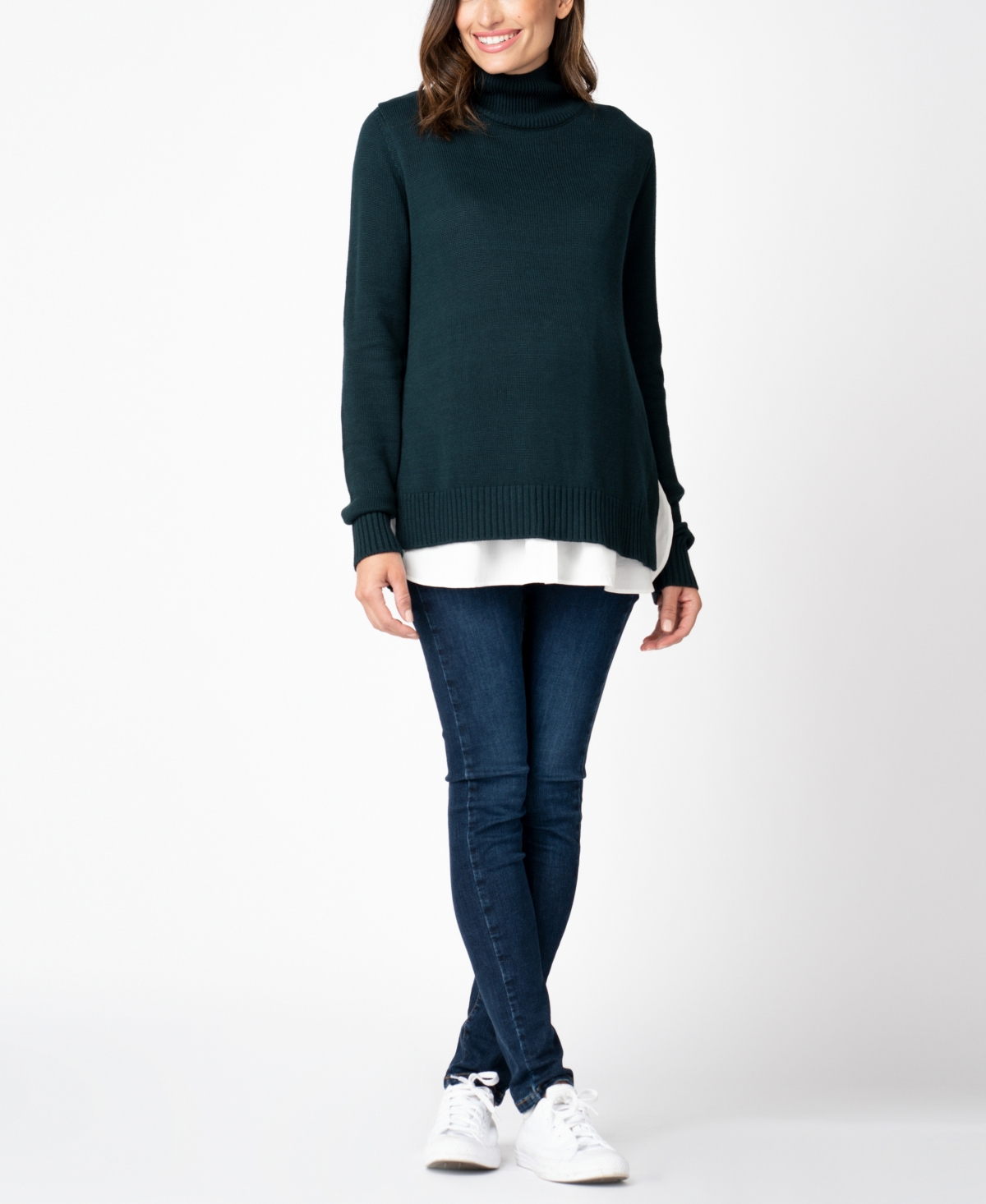 SERAPHINE WOMEN'S 2 IN 1 MATERNITY TO NURSING SWEATER 