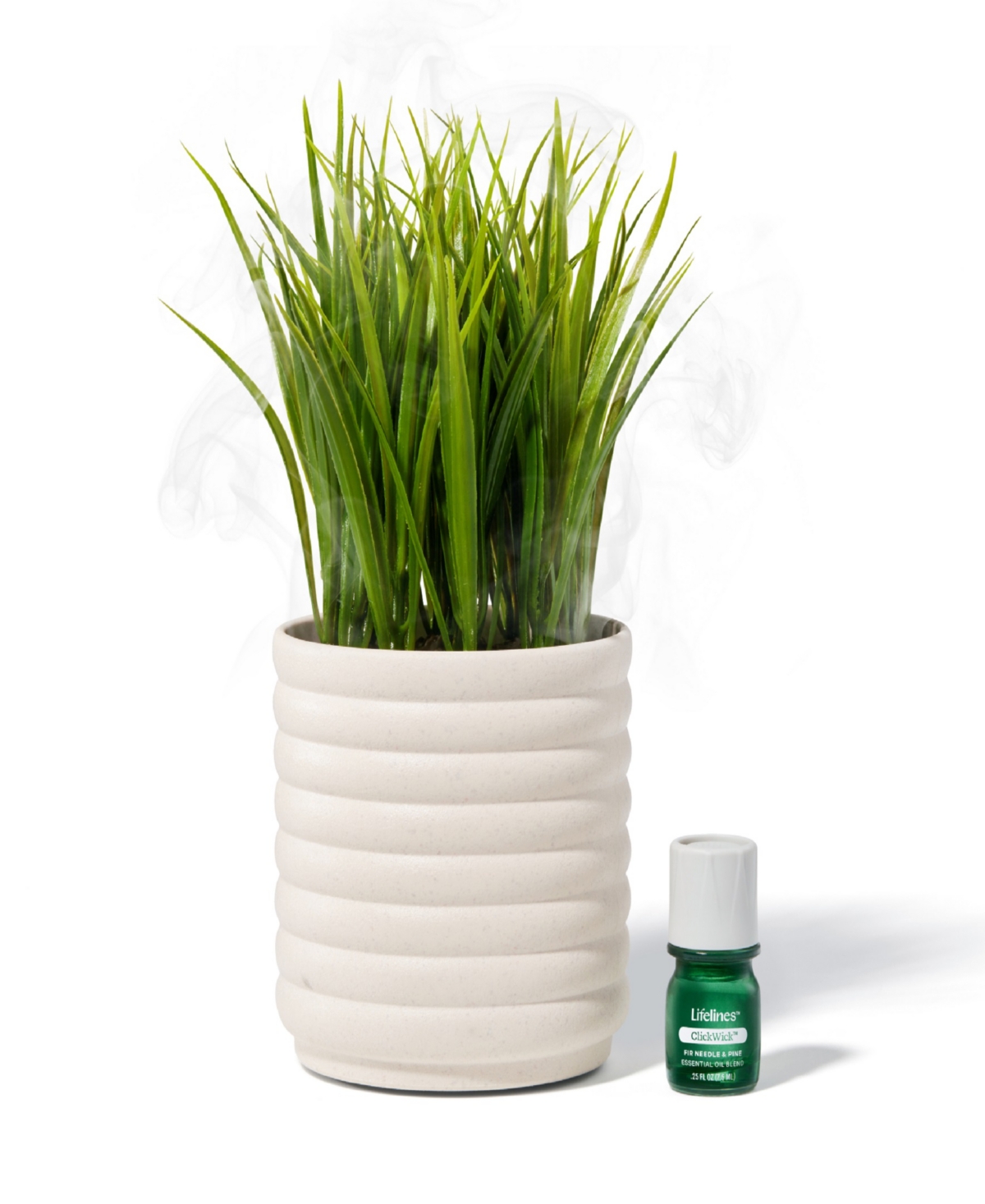 Lifelines Grass Plant Diffuser In Bubble White