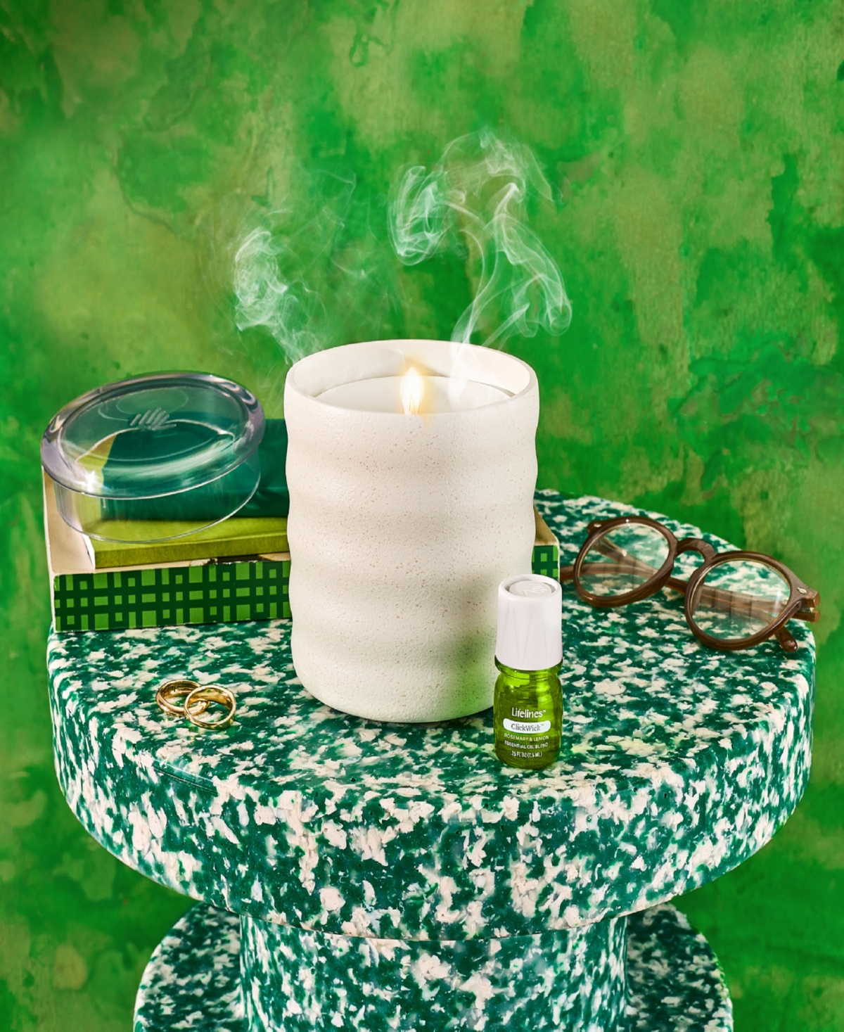 Lifelines Flameless Candle Diffuser In Bubble Cream