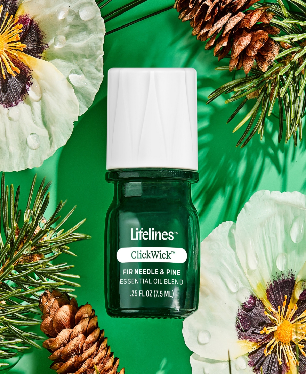 Lifelines Boxwood Plant Diffuser In Ribbed Gray