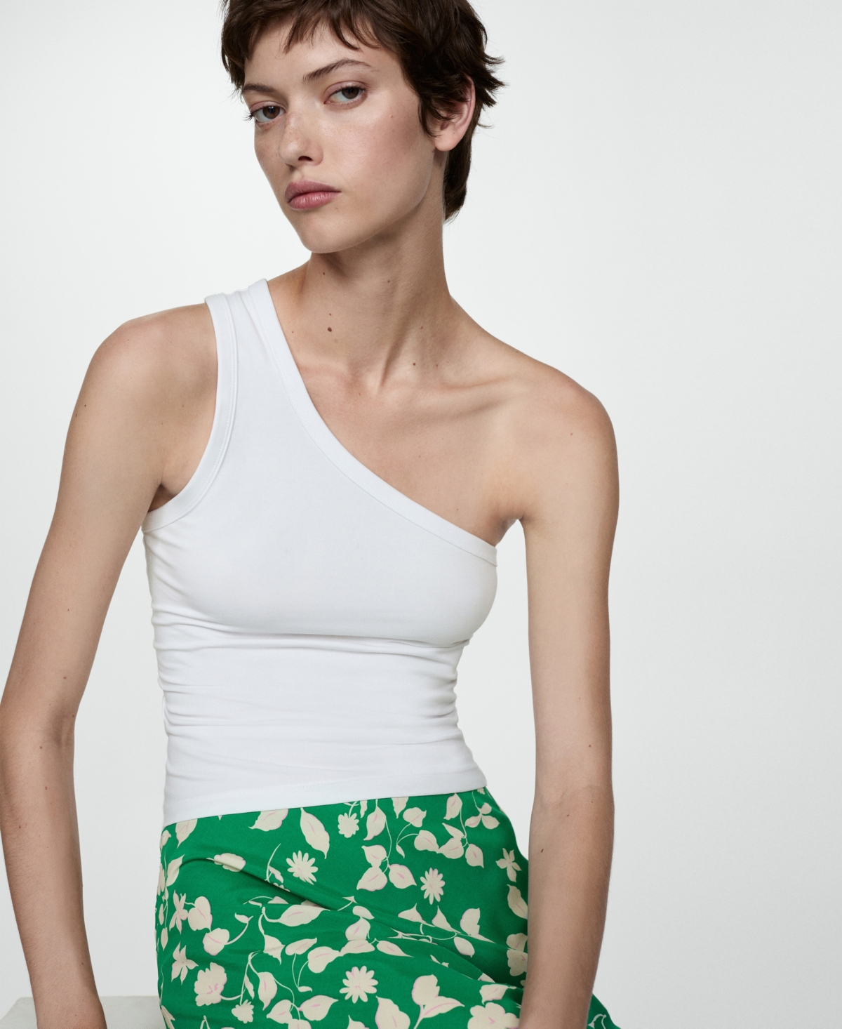 Mango Women's Printed Long Skirt