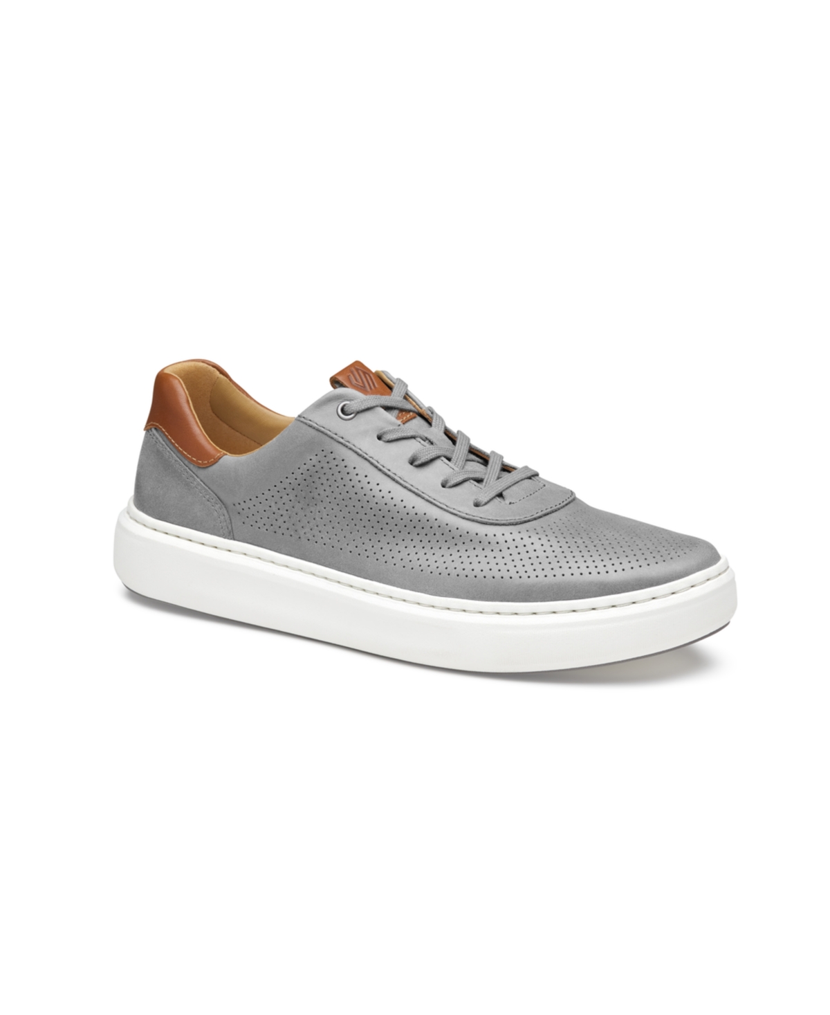 Men's Anders Perfed U-Throat Sneakers - Gray Full Grain