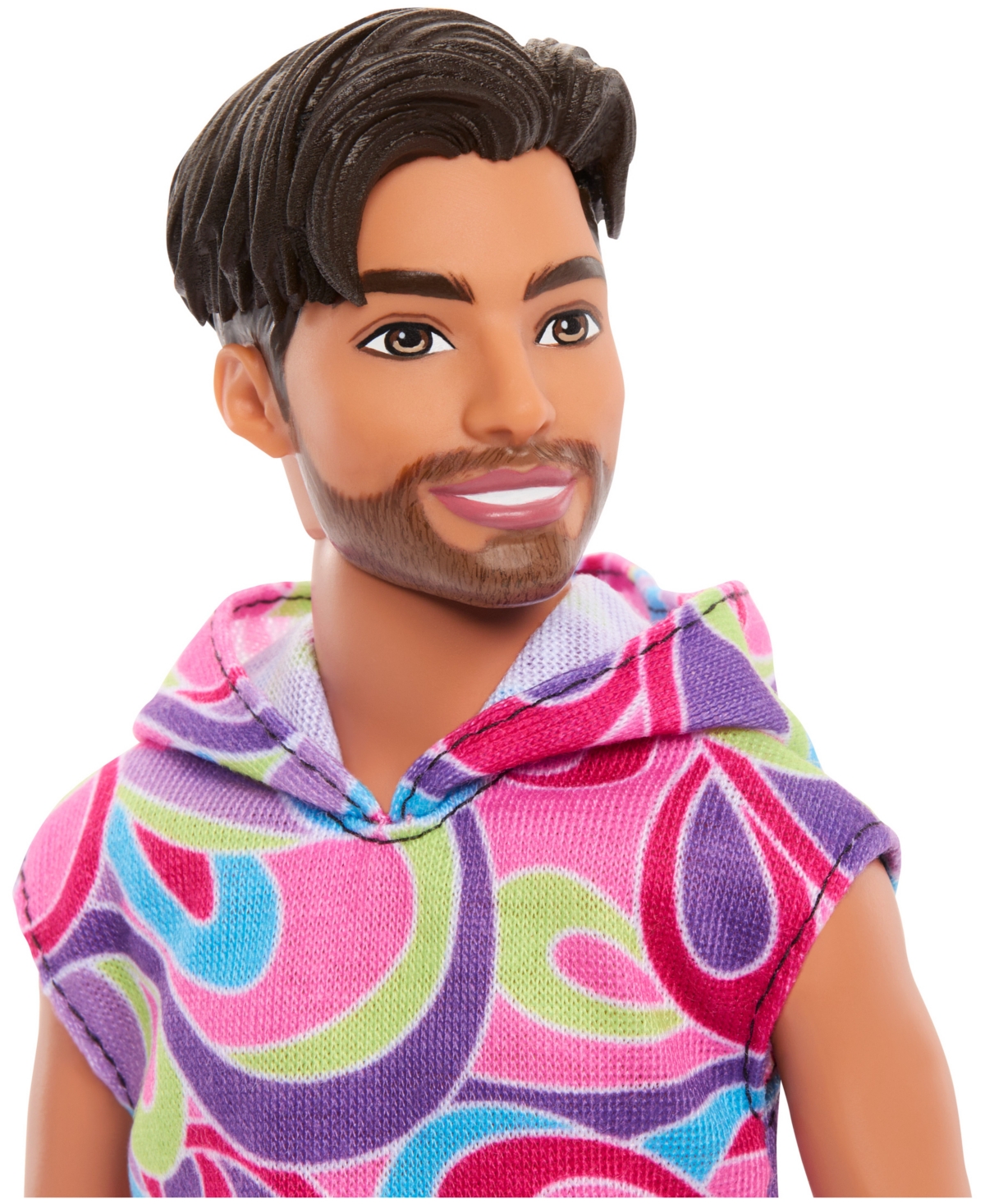Barbie Fashionistas 65th Anniversary Ken Doll 227, Brunette Fashion Doll with Totally Hair-Inspired Look - Multi-color