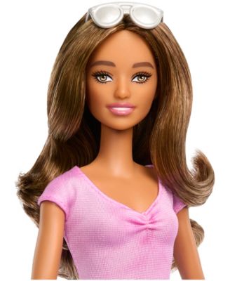 Fashionistas Doll Brown Hair & Eyes-Blind Doll with Cane and Sunglasses