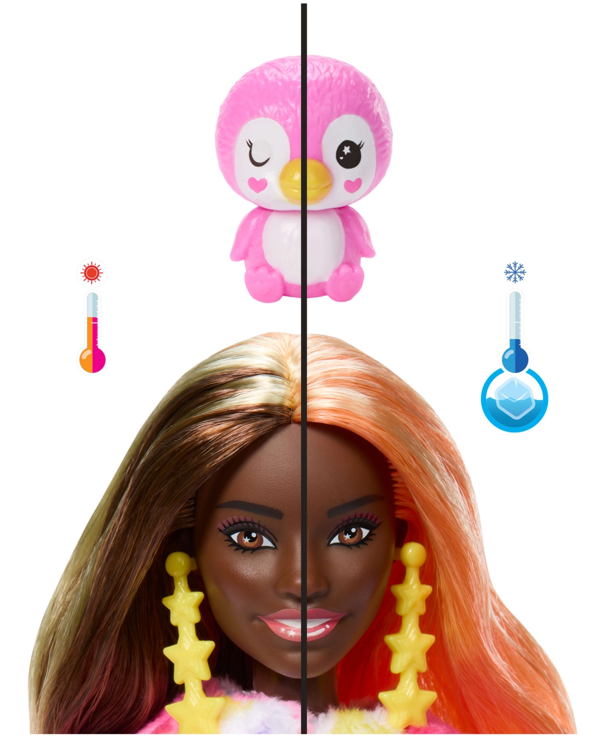 Barbie Cutie Reveal Penguin Doll Accessories, Color Dream Series With 10 Surprises In Multi-color