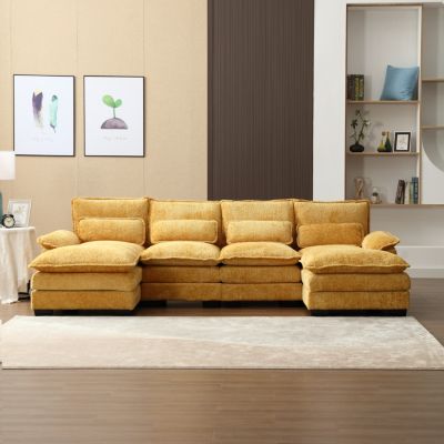 Streamdale Spacious U-Shape Sectional Sofa with Durable Chenille Fabric