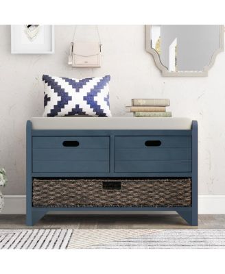 Streamdale Versatile Storage Bench with Basket & Drawers