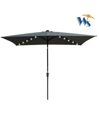 Streamdale 10' x 6.5' Solar LED Patio Umbrella