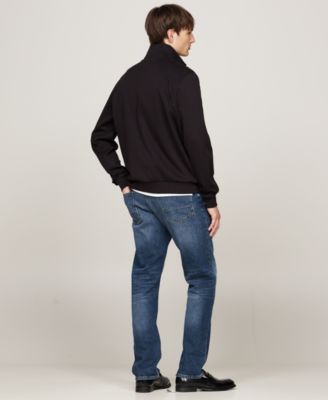 ☆ ☆ ESSENTIAL INTECHNO QUARTER CREW SWEATSHIR Tommy Hilfiger Men's Essential Intechno Knit Regular-Fit 1/4