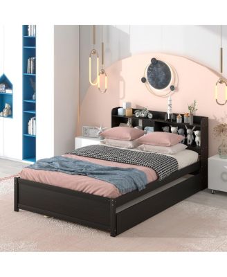 Streamdale Full Bed With Trundle, Bookcase