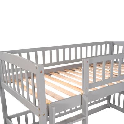 Streamdale Twin Bunk Bed w/ Slide and Ladder