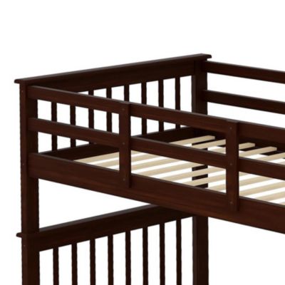 Streamdale Twin-Over-Twin Bunk Bed with Storage and Rail