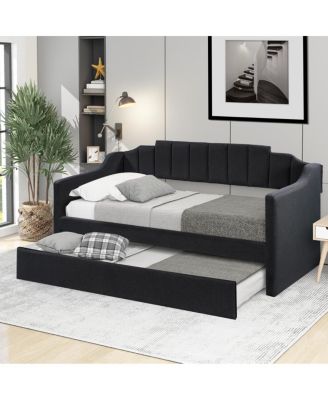 Upholstered Twin Daybed With Trundle