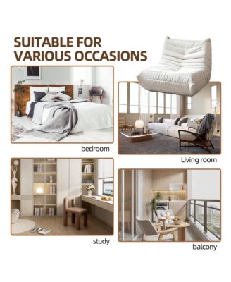 1 Count Fabric Ergonomic Bean Bag Chair Comfort and Style in One