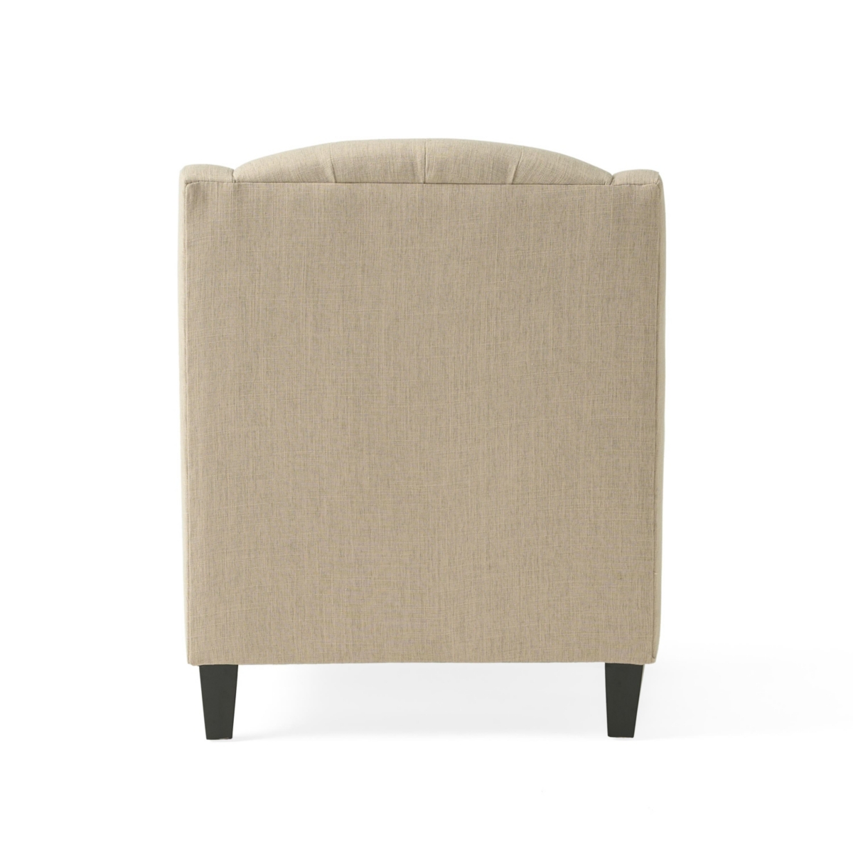 Streamdale Neutral Beige Upholstered Chair and Footstool for Comfortable Lounging
