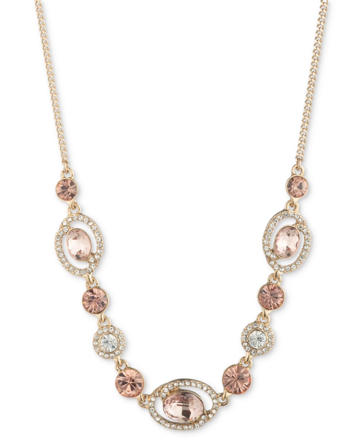 Givenchy Crystal & Color Stone Statement Necklace, 16