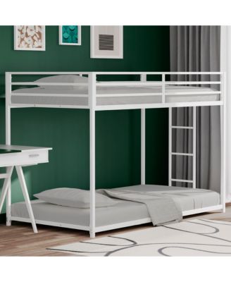 Adam Twin over Twin Metal Bunk, White