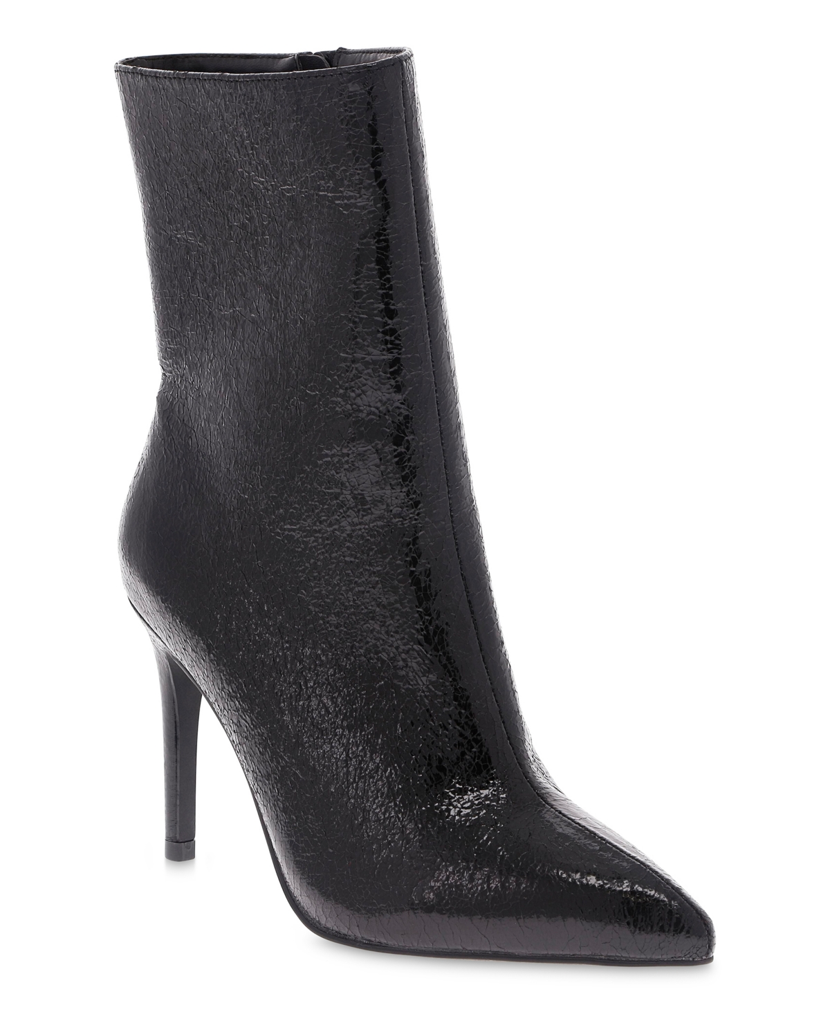 Women's Mardi Stiletto Heel Dress Booties - Silver Metallic