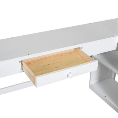 Streamdale Twin Loft Bed with Desk, Drawers & Shelves
