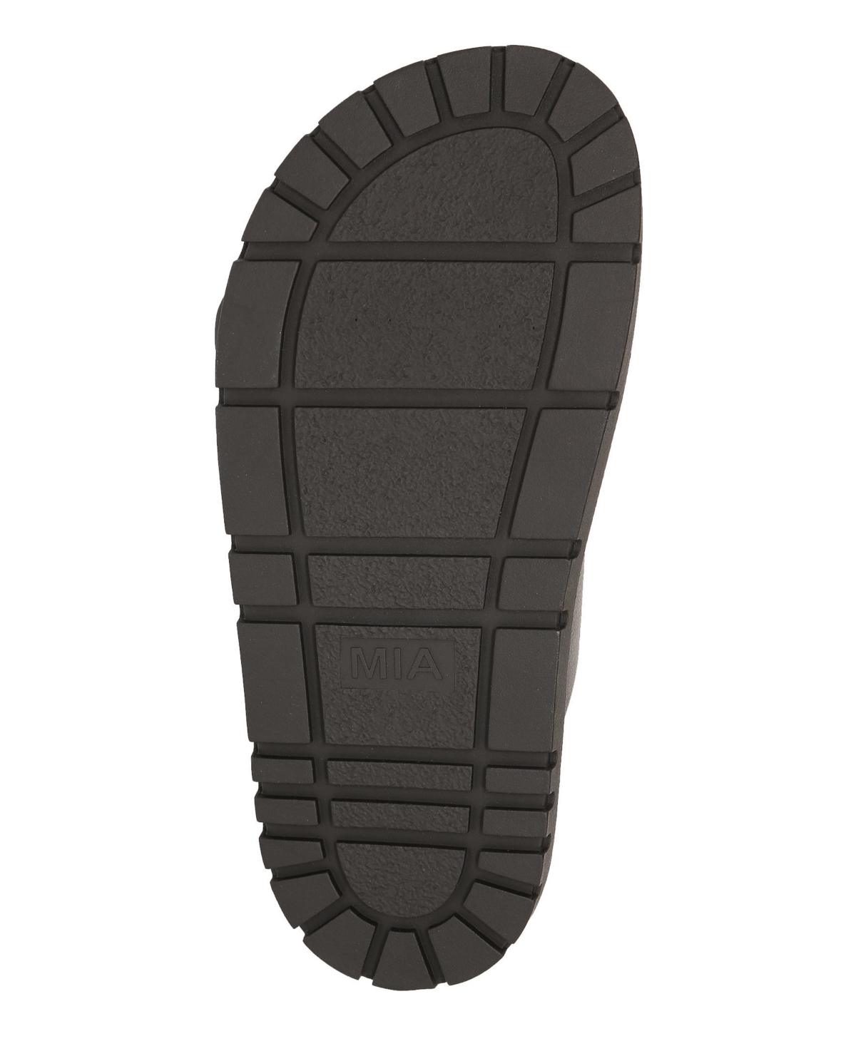 Mia Women's Gen Double Buckle Flat Slide Sandals