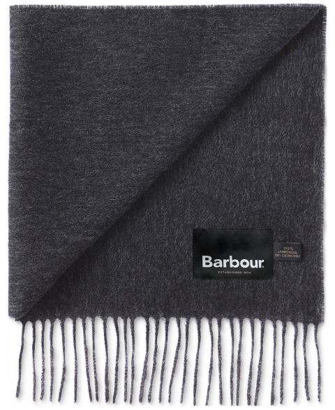 Мужской шарф Barbour Solid Wool, цвет: Угольный