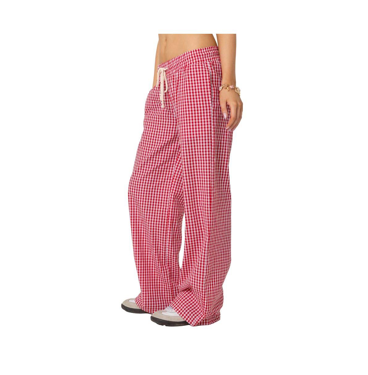 Edikted Women's Taya gingham pants