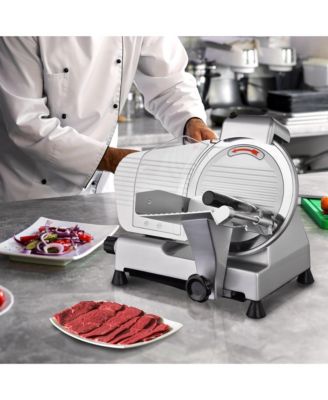 10" Blade Commercial Meat Slicer Deli Food Cheese Veggies Kitchen Restaurant 240w 530RPM