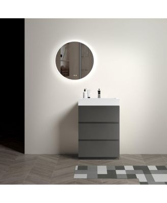 Streamdale 24" Gray Bathroom Vanity with Sink