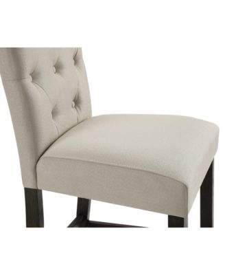 Solid Wood Tufted Asons Counter Height Stool, Set of 2