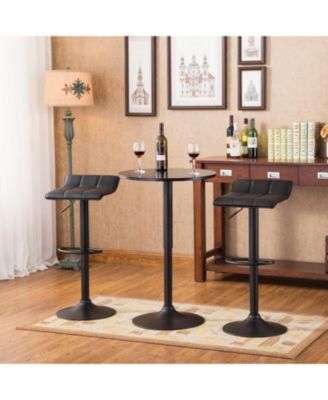 Belham Bar Set Table & 2 Swivel Stools