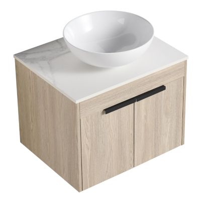 Streamdale 24" Modern Design Float Bathroom Vanity With Ceramic Basin Set